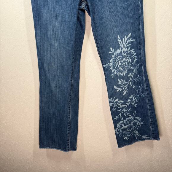 Vintage Women's Lauren Jeans Co. Ralph Lauren Floral Print Jeans Size 6 - Picture 4 of 7